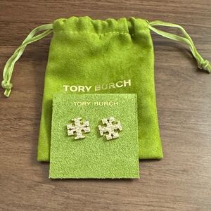 Tory Burch Silver Stud Earrings